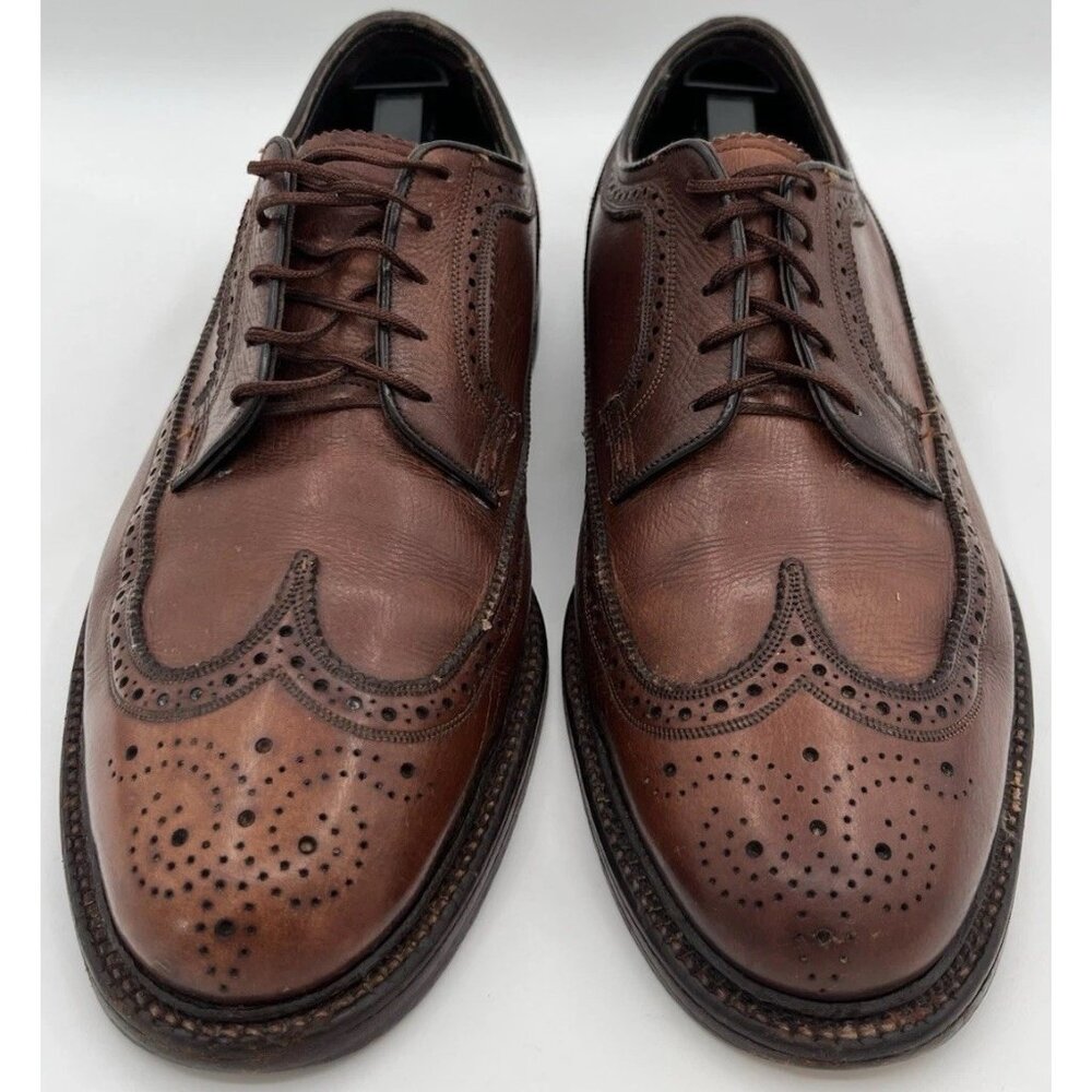 Vintage Florsheim Royal Imperial 93602 Longwing Wingtip Dress Shoes Men’s 10D